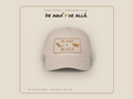 Mexican American Dad Hat, De Aquí y De Allá Embroidered Cap | Old Gold Stitching | Bicultural Pride Adjustable Hat Gift