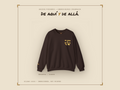 De Aquí y De Allá Embroidered Sweatshirt | Mexican American Crewneck | Bicultural Pride Pullover | Latino Heritage Gift