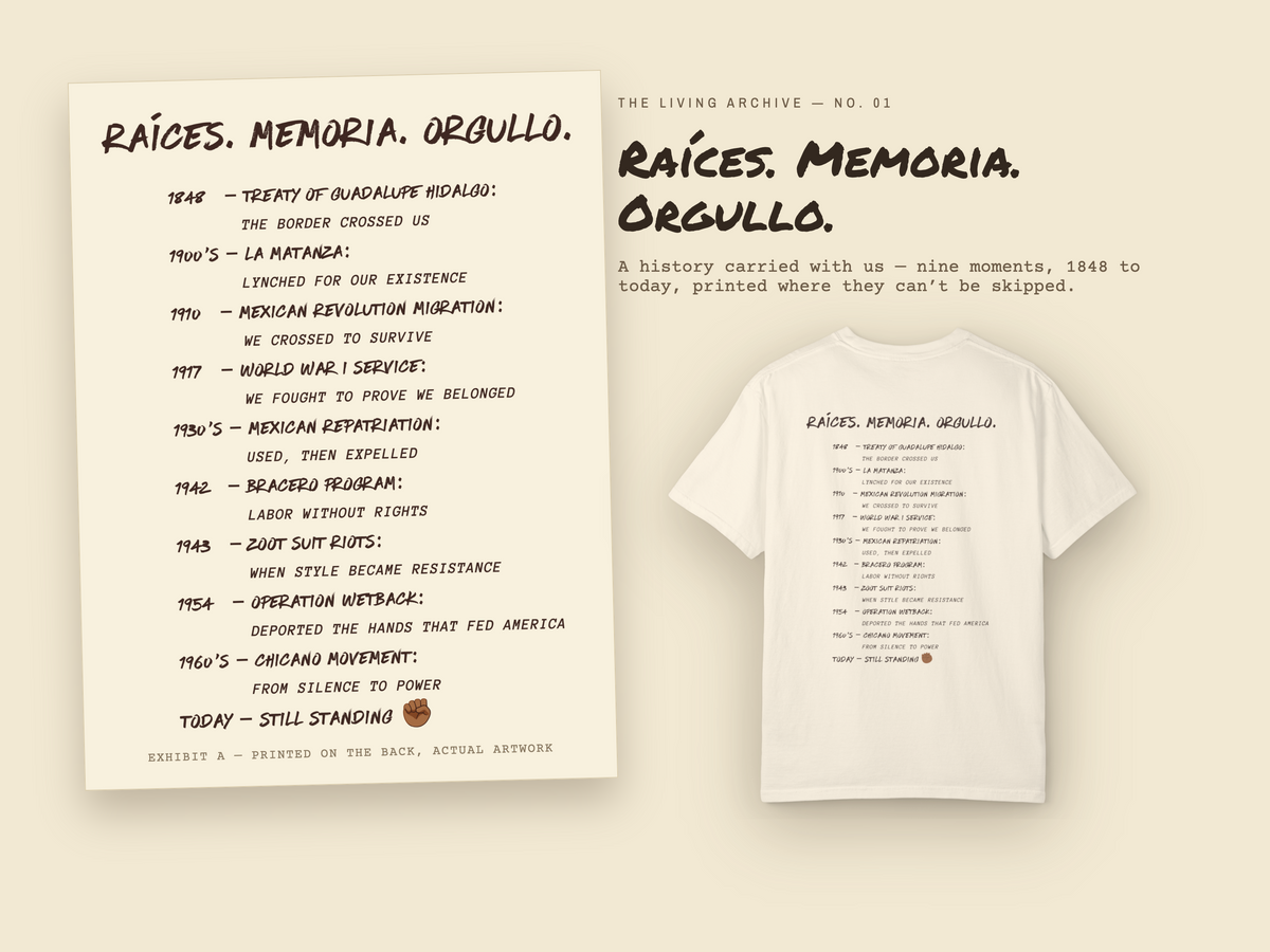 Mexican American Shirt, They Tried to Erase Us Comfort Colors Tee | Chicano History Garment Dyed T-Shirt | Raíces Memoria Orgullo Gift