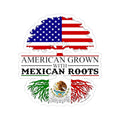 Mexican American Sticker, American Grown with Mexican Roots Vinyl Decal | Bicultural Pride Laptop Sticker | Heritage Gift